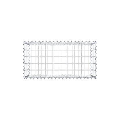 Conjunto de 2 gabiões 100 cm x 50 cm x 50 cm (C x A x P), malhagem 10 x 10 cm, espiral