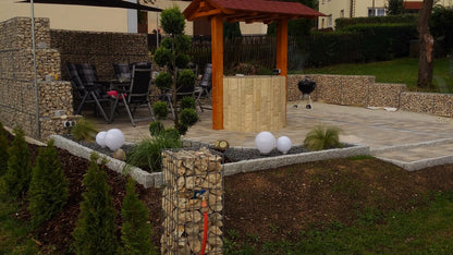 Set van 2 schanskorven 100 cm x 50 cm x 50 cm (L x H x D), maaswijdte 5 x 5 cm, spiraalvormig