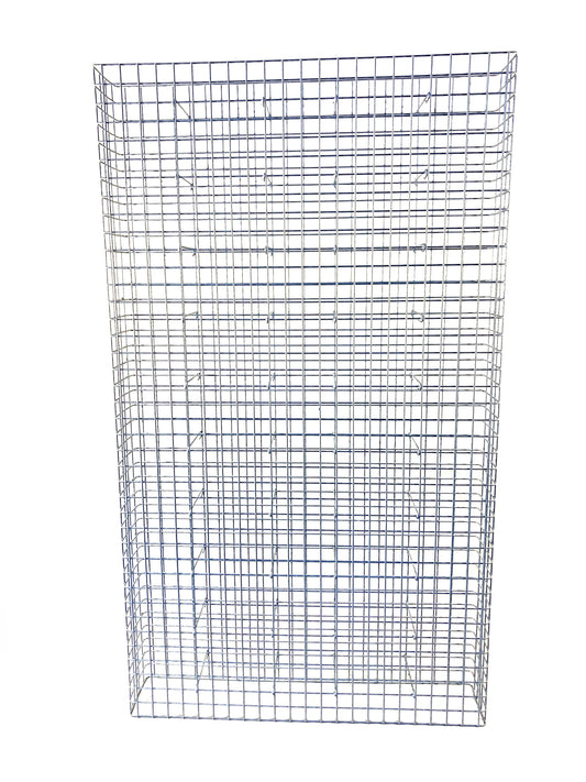 Gabion hot-dip galvanized 117 cm x 200 cm x 22 cm, mesh size 5 cm x 5 cm, fully welded