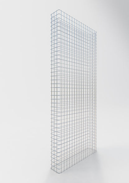 Recinzione in gabbioni lunghezza 87 cm, altezza 200 cm, profondità 17 cm, maglia 5 x 5 cm