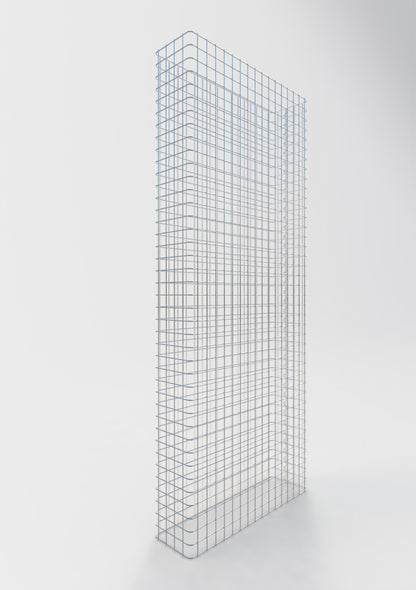 Valla de gaviones longitud 82 cm, altura 200 cm, profundidad 22 cm, malla 5 x 5 cm