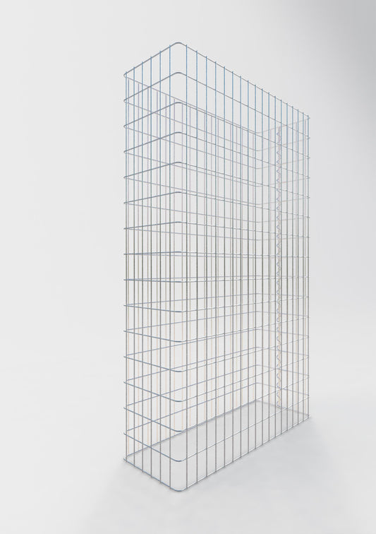 Valla de gaviones longitud 92 cm, altura 160 cm, profundidad 32 cm, malla 5 x 10 cm