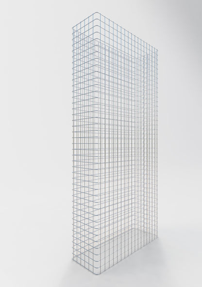 Gabionenzaun Länge 92 cm, Höhe 180 cm, Tiefe 32 cm, Maschenweite 5 x 5 cm