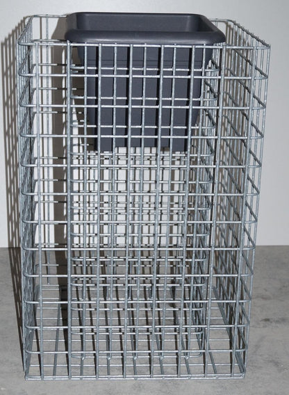 Colonne de fleurs hauteur 62 cm surface de base 42 x 42 cm MW 5 x 5 cm, galvanisé à chaud, pot inclus