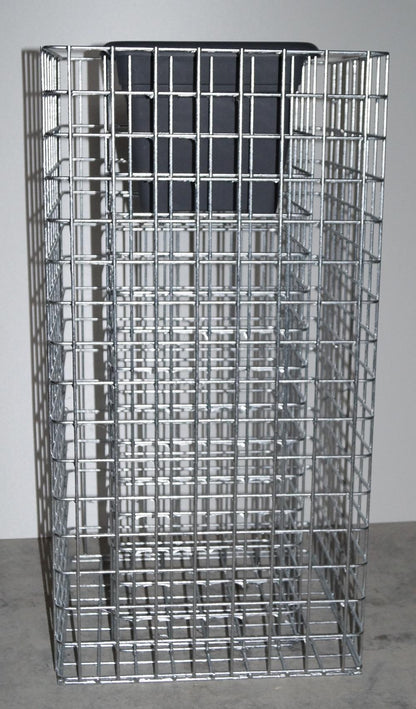 Columna de flores Altura 82 cm Base 42 x 42 cm MW 5 x 5 cm, galvanizado en caliente incl. maceta