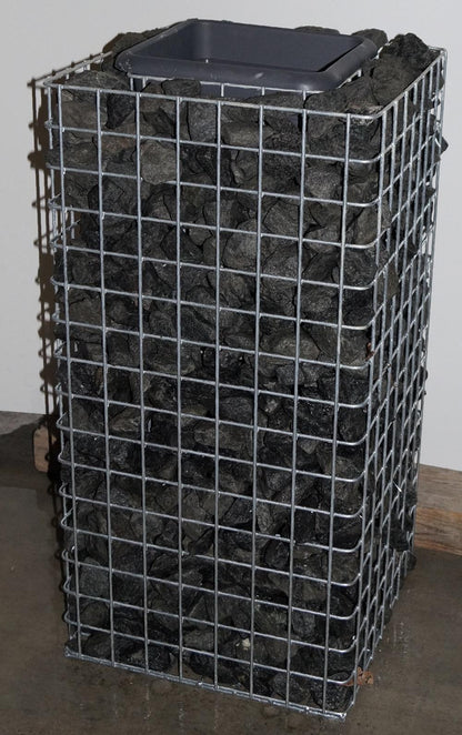 Columna de flores Altura 82 cm Base 42 x 42 cm MW 5 x 5 cm, galvanizado en caliente incl. maceta