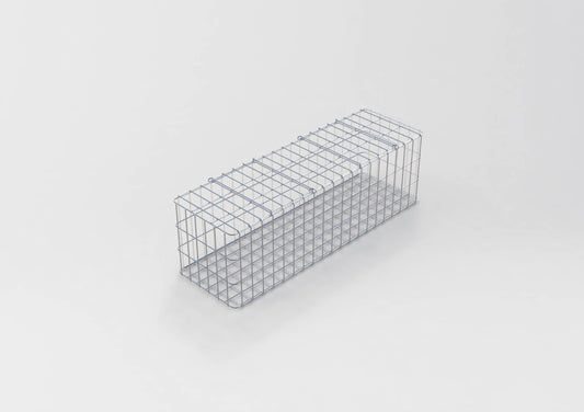 Gabion hot-dip galvanized 102 cm x 32 cm x 32 cm, mesh size 5 cm x 10 cm, fully welded