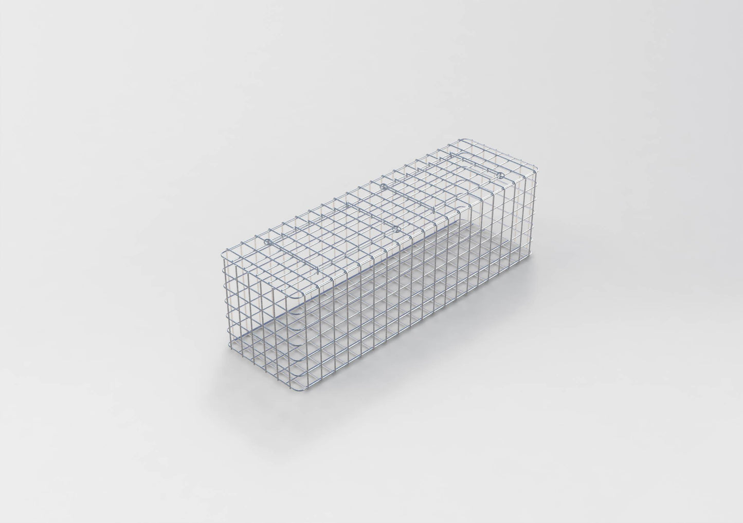 Gabion hot-dip galvanized 102 cm x 32 cm x 32 cm, mesh size 5 cm x 5 cm, fully welded