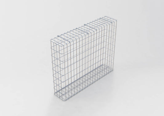 Gabion hot-dip galvanized 102 cm x 82 cm x 22 cm, mesh size 5 cm x 10 cm, fully welded