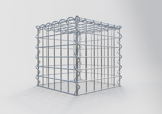 Gabbione aggiuntivo tipo 3 30 cm x 30 cm x 30 cm (L x A x P), dimensione maglia 5 cm x 5 cm, a spirale
