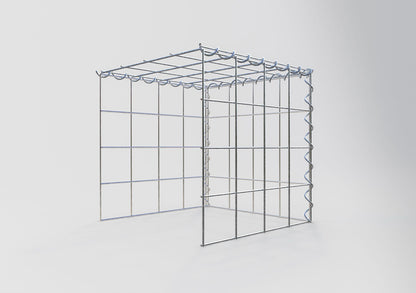 Grown-on gabion type 4 40 cm x 40 cm x 40 cm (L x H x D), mesh size 10 cm x 10 cm, spiral
