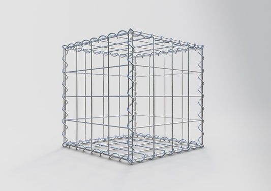 Gabion 40 cm x 40 cm x 40 cm (L x H x D), maskestørrelse 10 cm x 10 cm, spiral
