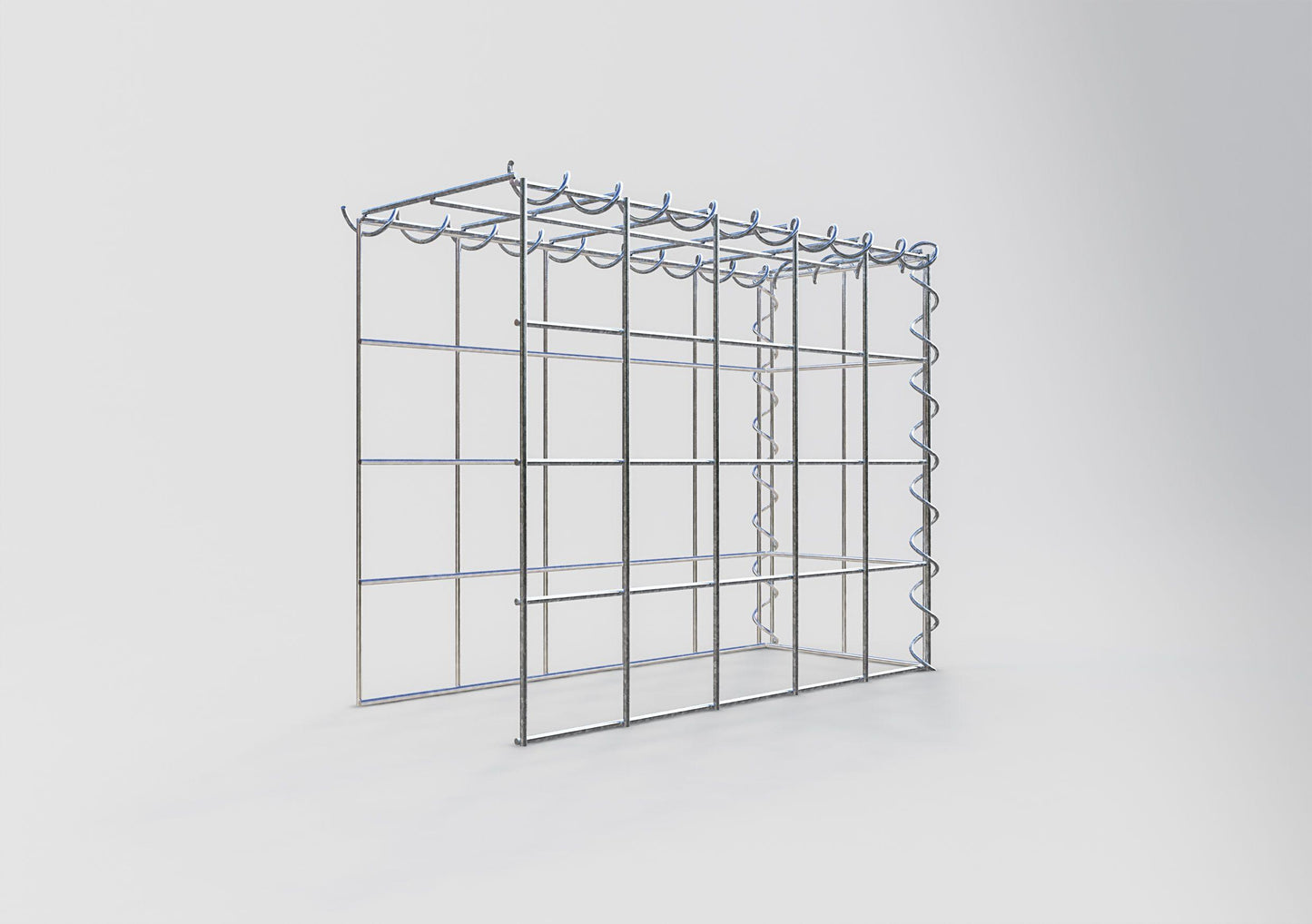 Anbaugabione Typ 4 50 cm x 40 cm x 20 cm (L x H x T), Maschenweite 10 cm x 10 cm, Spirale