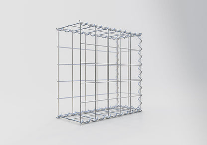 Gabião tipo 2 50 cm x 50 cm x 20 cm (C x A x P), malhagem 10 cm x 10 cm, espiral