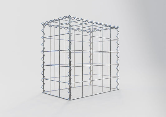 Gabion rapporté type 3 50 cm x 50 cm x 30 cm (L x H x P), mailles 10 cm x 10 cm, spirale