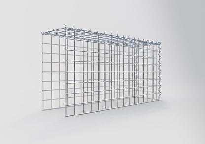 Gabion rapporté type 4 80 cm x 40 cm x 20 cm (L x H x P), mailles 5 cm x 5 cm, spirale