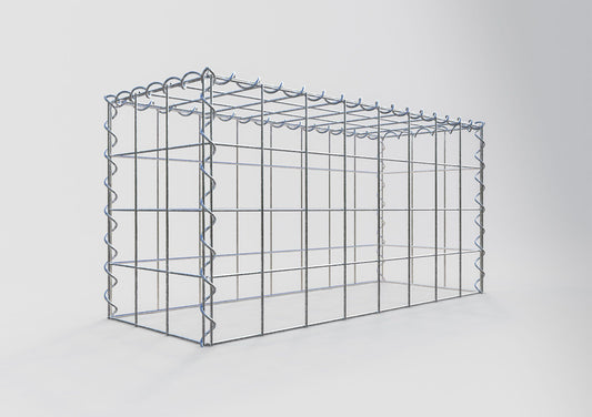 Gabbione aggiuntivo tipo 3 80 cm x 40 cm x 30 cm (L x H x P), maglia 10 cm x 10 cm, spirale