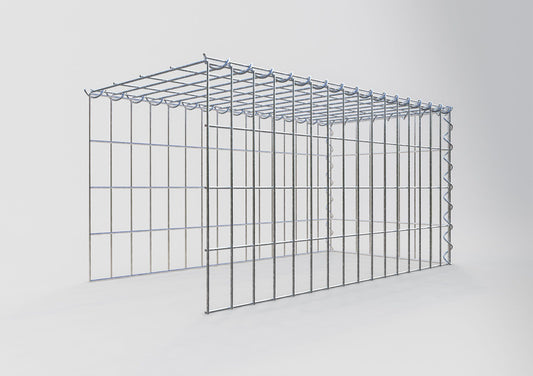 Add-on schanskorf type 4 80 cm x 40 cm x 40 cm (L x H x D), maaswijdte 5 cm x 10 cm, spiraalvormig