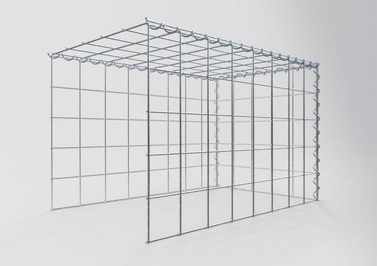 Gavión complementario tipo 4 80 cm x 50 cm x 50 cm (L x A x P), malla 10 cm x 10 cm, espiral