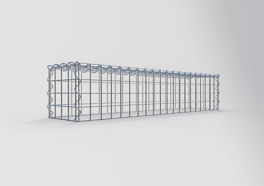 Add-on schanskorf type 3 100 cm x 20 cm x 20 cm (L x H x D), maaswijdte 5 cm x 5 cm, spiraalvormig