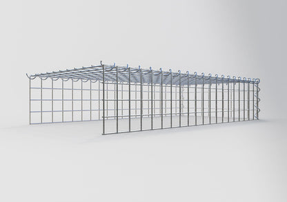 Gabião Tipo 4 100 cm x 20 cm x 50 cm (C x A x P), malhagem 5 cm x 5 cm, espiral