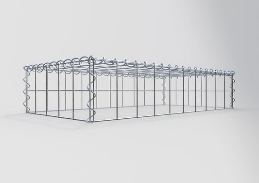 Gavión complementario tipo 3 100 cm x 20 cm x 50 cm (L x A x P), malla 10 cm x 10 cm, espiral