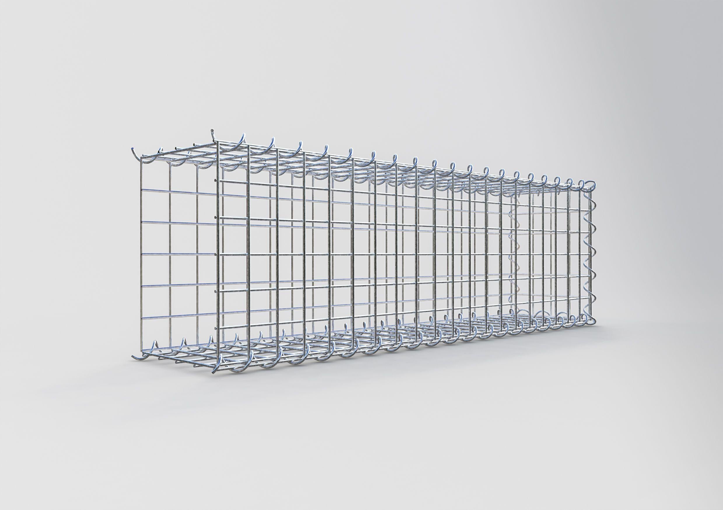Gabião tipo 2 100 cm x 30 cm x 20 cm (C x A x P), malhagem 5 cm x 5 cm, espiral