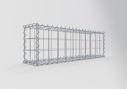 Gabbione 100 cm x 30 cm x 20 cm (L x H x P), maglia 10 cm x 10 cm, spirale