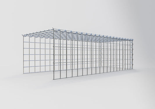 Anbaugabione Typ 4 100 cm x 30 cm x 40 cm (L x H x T), Maschenweite 5 cm x 5 cm, Spirale