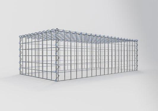 Gavión complementario tipo 3 100 cm x 30 cm x 50 cm (L x A x P), malla 5 cm x 5 cm, espiral