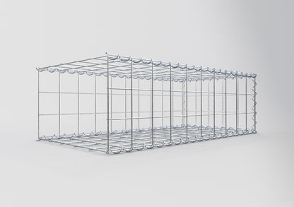 Udvokset gabion type 2 100 cm x 30 cm x 50 cm (L x H x D), maskestørrelse 10 cm x 10 cm, spiral