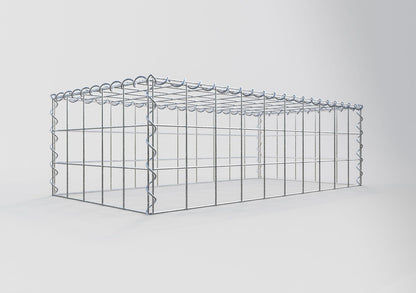 Gabbione aggiuntivo tipo 3 100 cm x 30 cm x 50 cm (L x A x P), maglia 10 cm x 10 cm, spirale