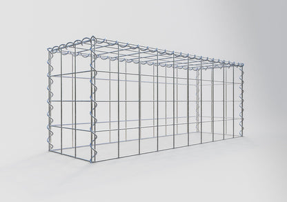 Anbaugabione Typ 3 100 cm x 40 cm x 30 cm (L x H x T), Maschenweite 10 cm x 10 cm, Spirale