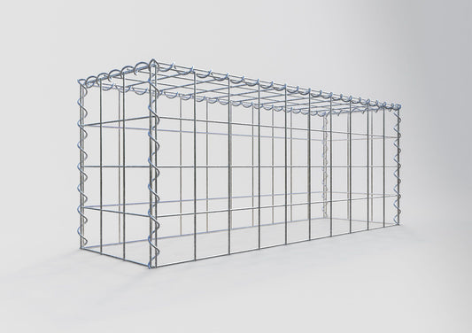 Gavión complementario tipo 3 100 cm x 40 cm x 30 cm (L x A x P), malla 10 cm x 10 cm, espiral