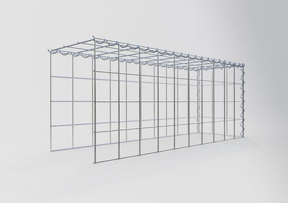 Gabion rapporté type 4 100 cm x 40 cm x 30 cm (L x H x P), mailles 10 cm x 10 cm, spirale