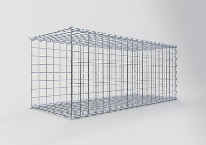 Gabion rapporté type 2 100 cm x 40 cm x 40 cm (L x H x P), mailles 5 cm x 5 cm, spirale