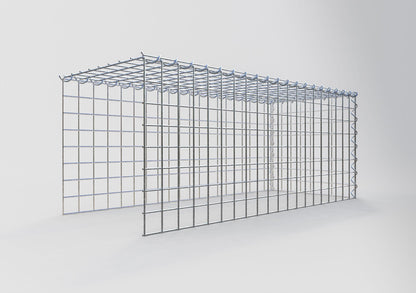 Gabion rapporté type 4 100 cm x 40 cm x 40 cm (L x H x P), mailles 5 cm x 5 cm, spirale