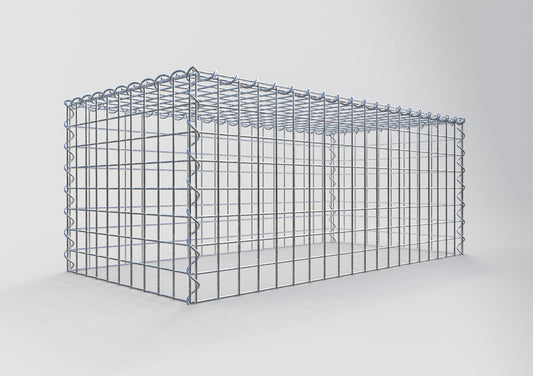 Gavión complementario tipo 3 100 cm x 40 cm x 50 cm (L x A x P), malla 5 cm x 5 cm, espiral