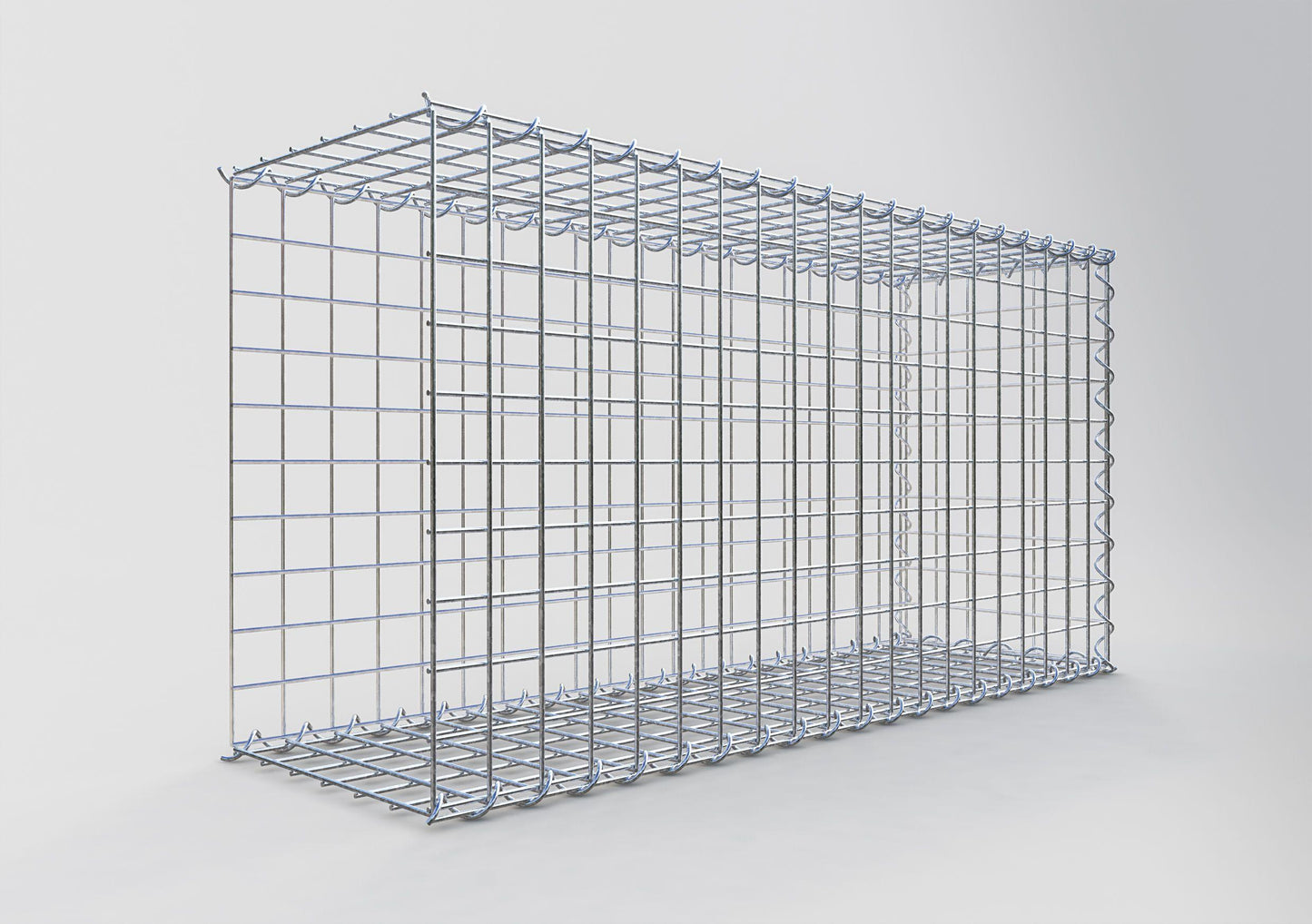 Grown-on gabion type 2 100 cm x 50 cm x 30 cm (L x H x D), mesh size 5 cm x 5 cm, spiral