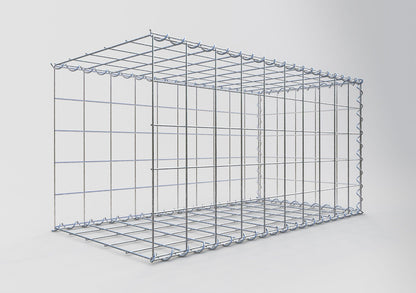 Extra gabion typ 2 100 cm x 50 cm x 50 cm (L x H x D), maskstorlek 10 cm x 10 cm, spiral