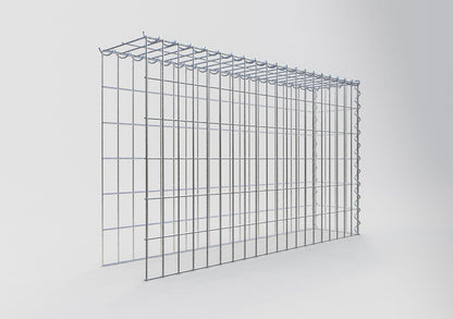 Gabbione aggiuntivo tipo 4 100 cm x 60 cm x 20 cm (L x H x P), dimensione maglia 5 cm x 10 cm, a spirale