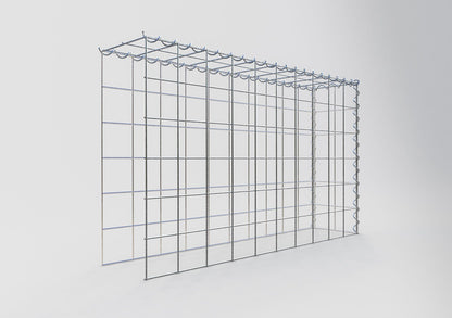 Gabion rapporté type 4 100 cm x 60 cm x 20 cm (L x H x P), mailles 10 cm x 10 cm, spirale