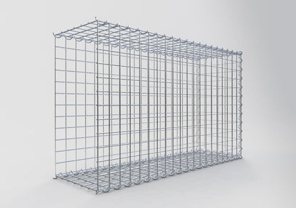 Gavión adulto tipo 2 100 cm x 60 cm x 30 cm (largo x alto x profundidad), tamaño de malla 5 cm x 5 cm, espiral