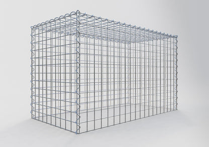 Grown-on gabion type 3 100 cm x 60 cm x 50 cm (L x H x D), mesh size 5 cm x 5 cm, spiral