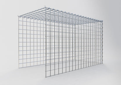 Gabião Tipo 4 100 cm x 60 cm x 50 cm (C x A x P), malhagem 5 cm x 5 cm, espiral