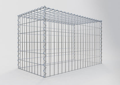 Gabbione aggiuntivo tipo 3 100 cm x 60 cm x 50 cm (L x A x P), maglia 5 cm x 10 cm, spirale