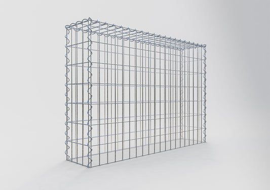 Gabion rapporté type 3 100 cm x 70 cm x 20 cm (L x H x P), mailles 5 cm x 10 cm, spirale