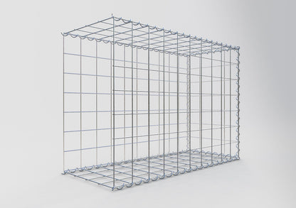 Grown-on gabion type 2 100 cm x 70 cm x 40 cm (L x H x D), mesh size 10 cm x 10 cm, spiral