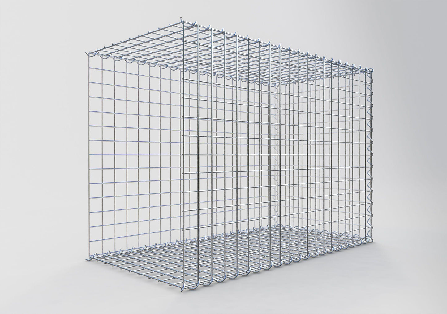 Grown-on gabion type 2 100 cm x 70 cm x 50 cm (L x H x D), mesh size 5 cm x 5 cm, spiral