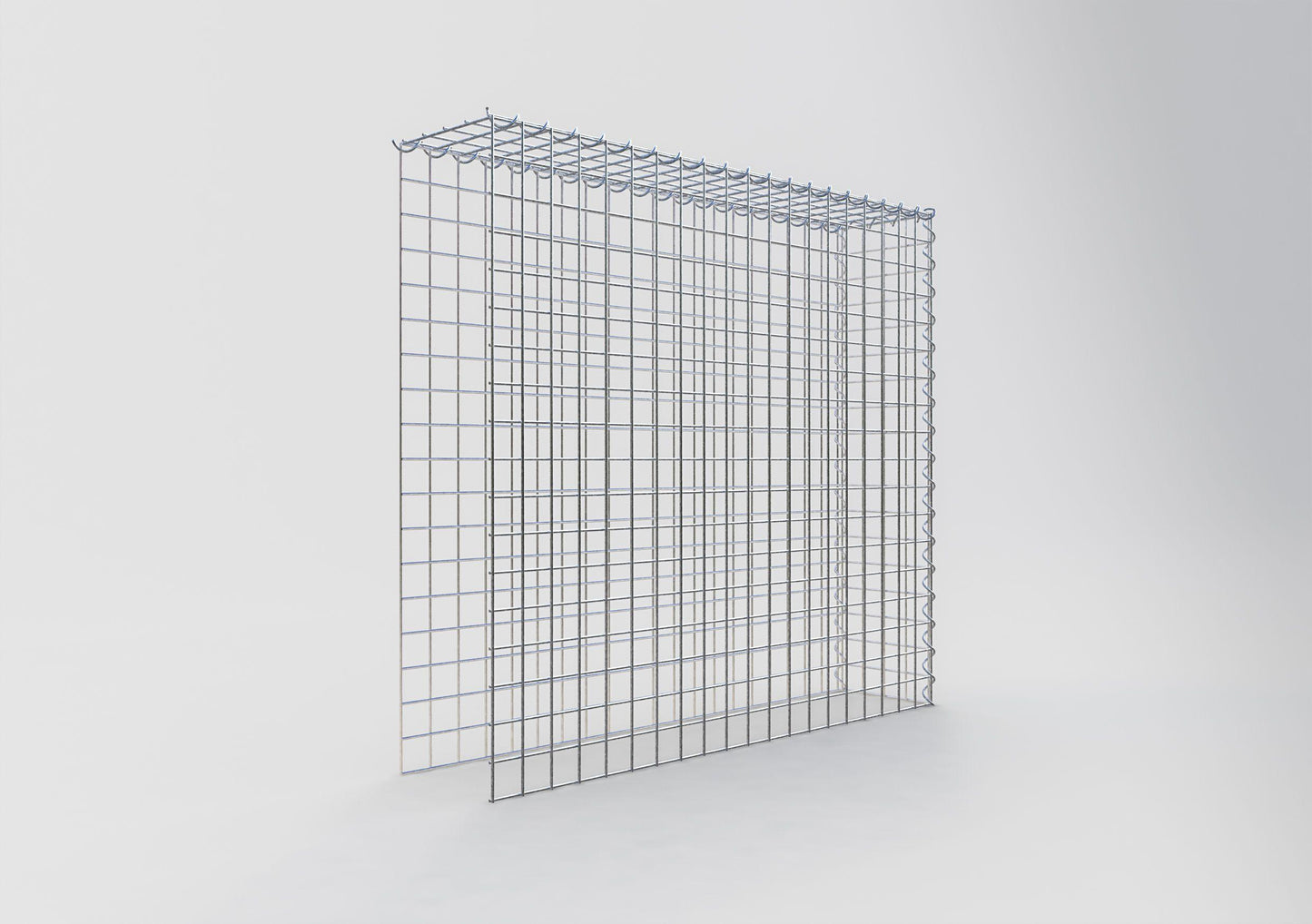 Extra gabion typ 4 100 cm x 90 cm x 20 cm (L x H x D), maskstorlek 5 cm x 5 cm, spiral